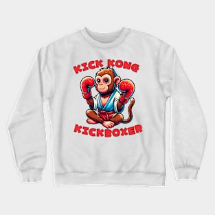 Kickboxing monkey Crewneck Sweatshirt